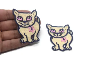 12Pcs Lovely Cat Patch 2.44 Inch Iron On Patch Embroidery, Custom Patch, High Quality Sew On Badge for Denim, Sew On Patch,Animal Applique