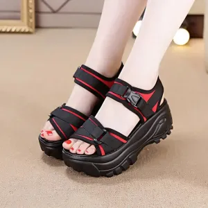 2023 Women Sandals Women Platform Wedge Sandals 6cm High Heels Women Shoes Summer Sneakers Sandalia Mujer Zapatos De Mujer