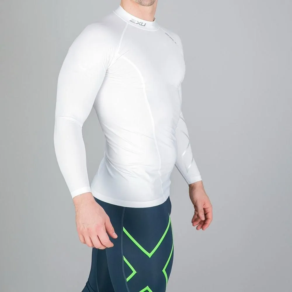 2XU Men's Compression L/S Top - White