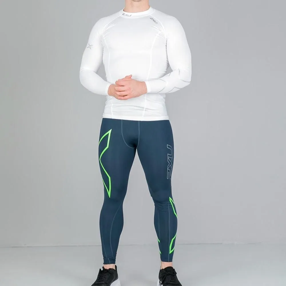 2XU Men's Compression L/S Top - White