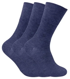 3 Pairs Mens Thermal Diabetic Socks (6-11 UK / THRDIAM03)BLU