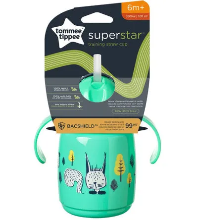 300ML Straw Cup Green Tommee Tippee