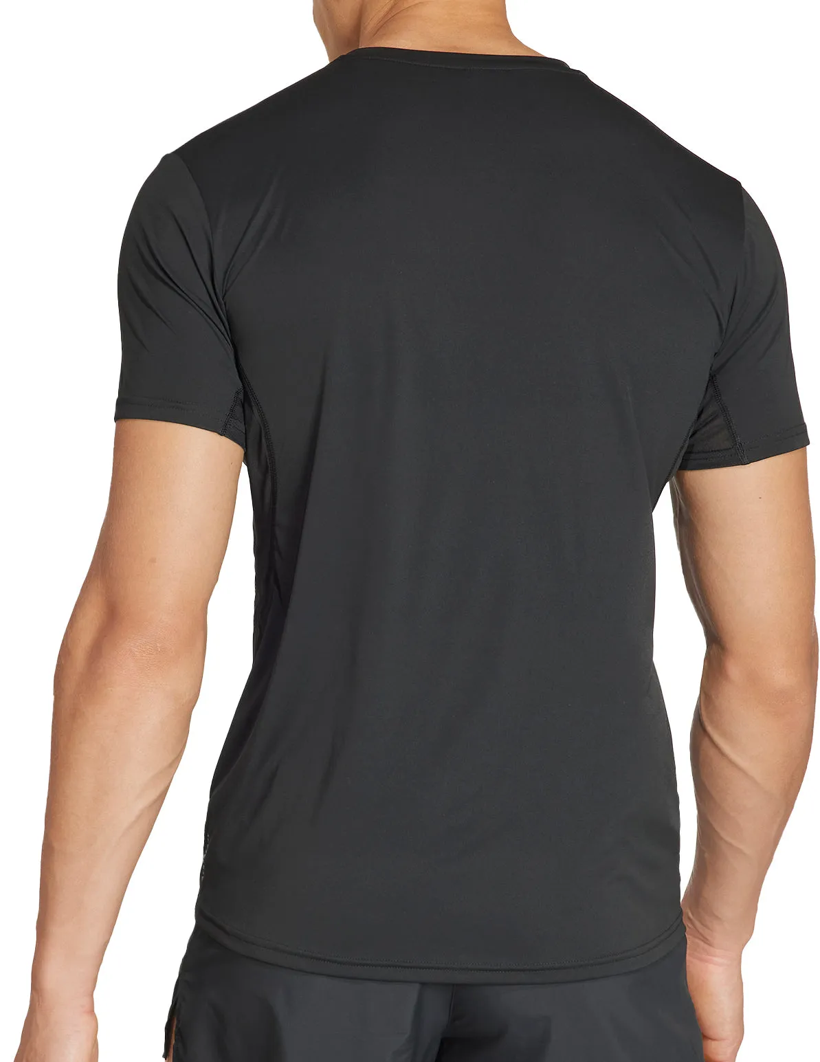 adidas Adizero Essentials Short Sleeve Mens Running Top - Black