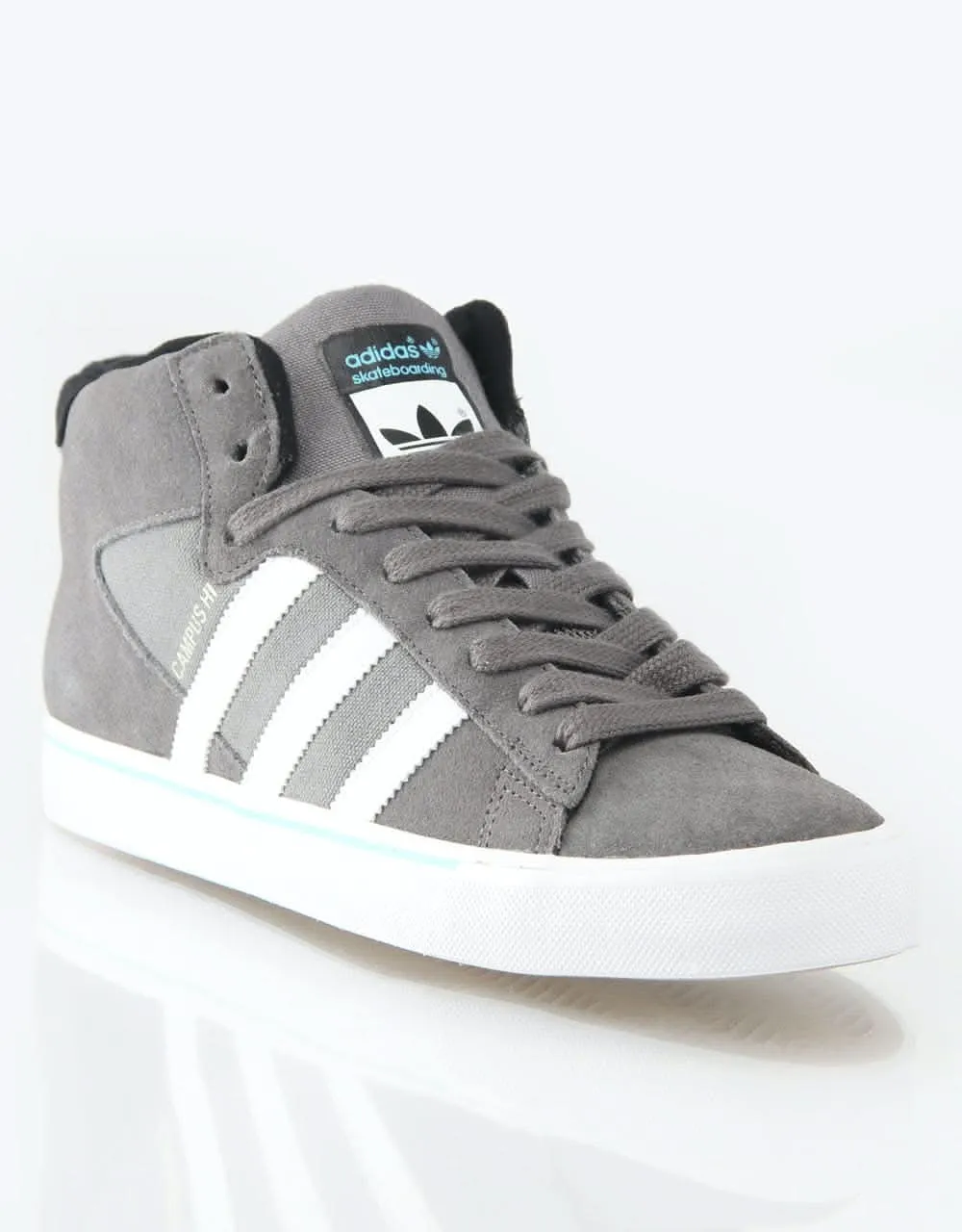 adidas Campus Vulc Mid Skate Shoes - Cinder/White/Black