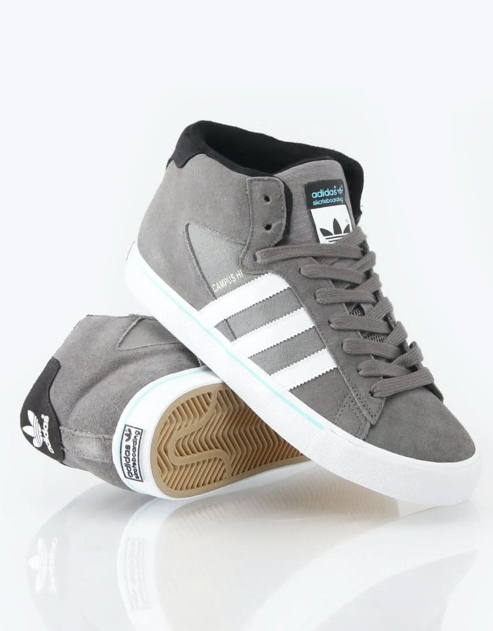 adidas Campus Vulc Mid Skate Shoes - Cinder/White/Black