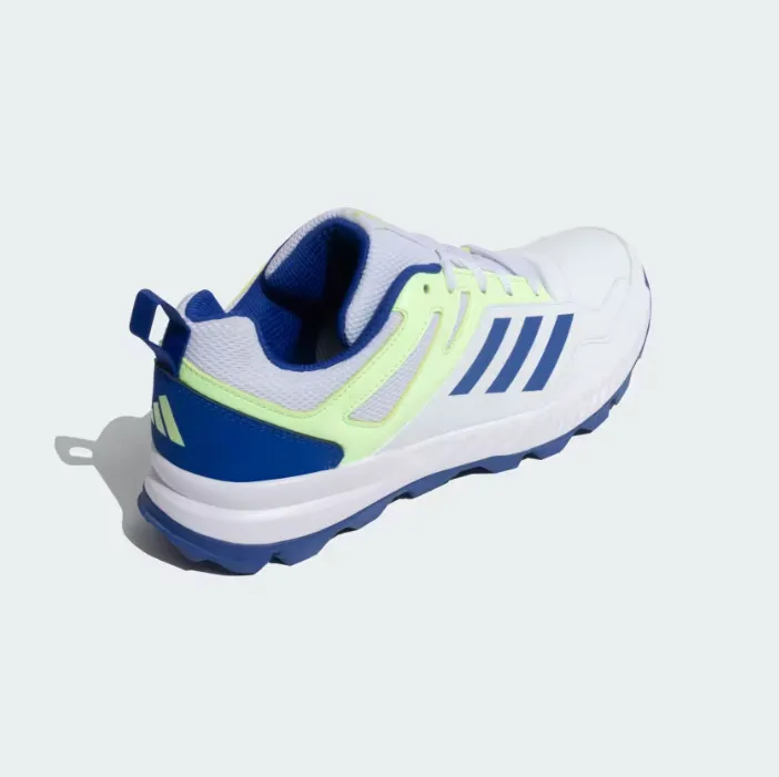 Adidas Cri Rise V2 M Cloud White / Semi Lucid Blue / Green Spark Cricket Shoes