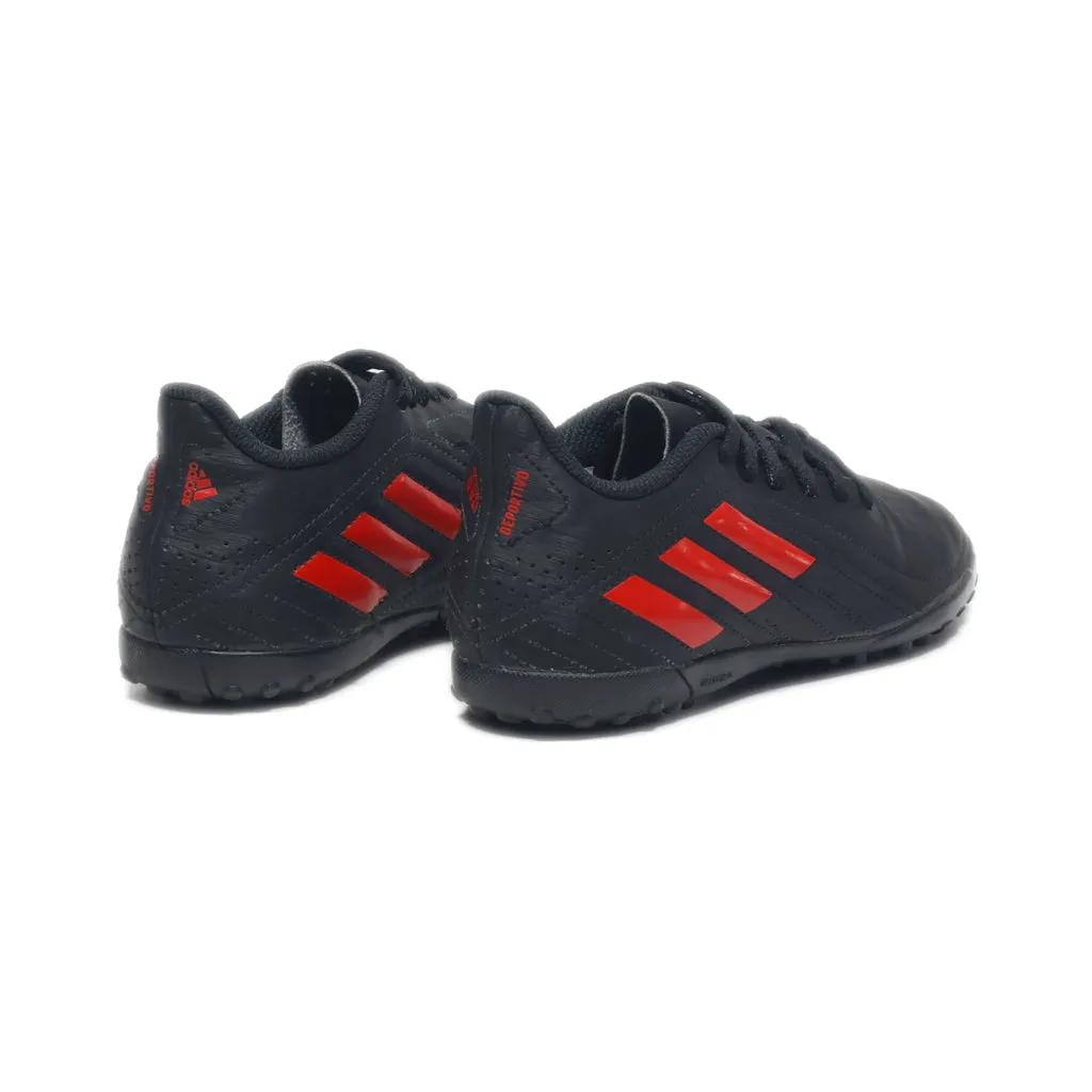 Adidas Deportivo Turf Sport Shoes Leather Black Colour For Kids