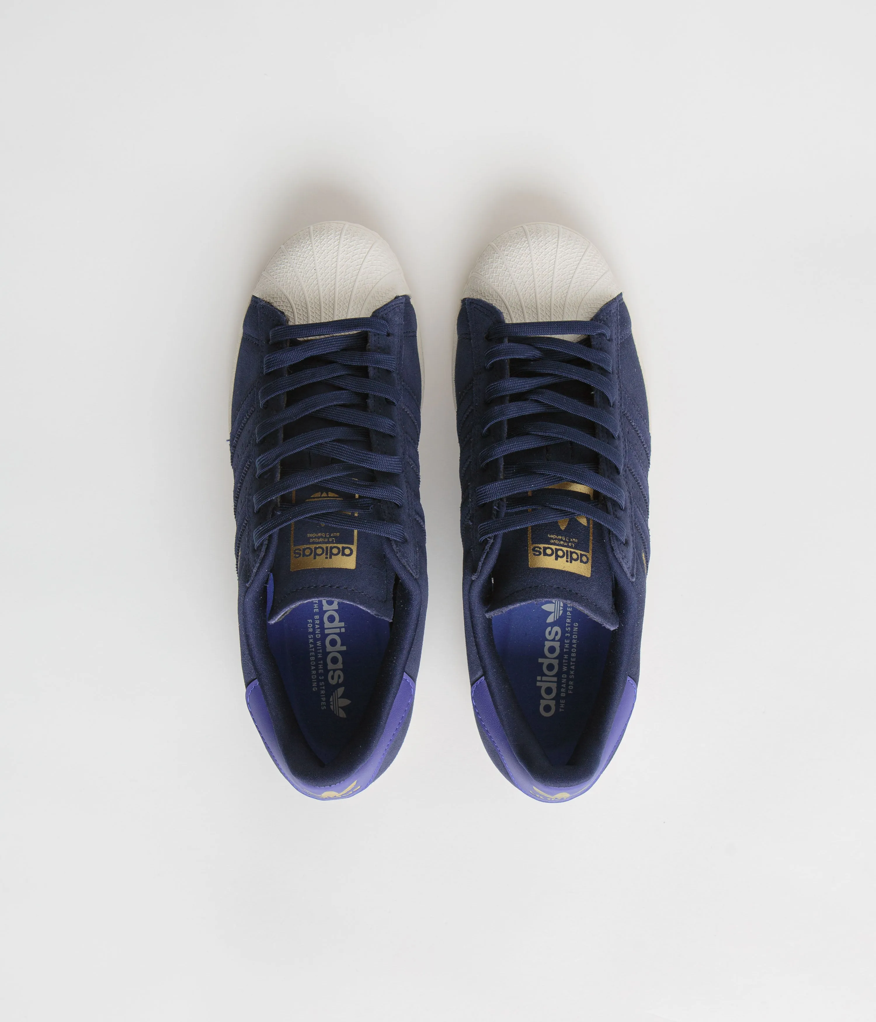 Adidas Superstar ADV Shoes - Dark Blue / Team Royal Blue / Gold Metallic