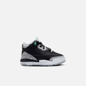 Air Jordan Kids' 3 Retro 'Green Glow' (TD)