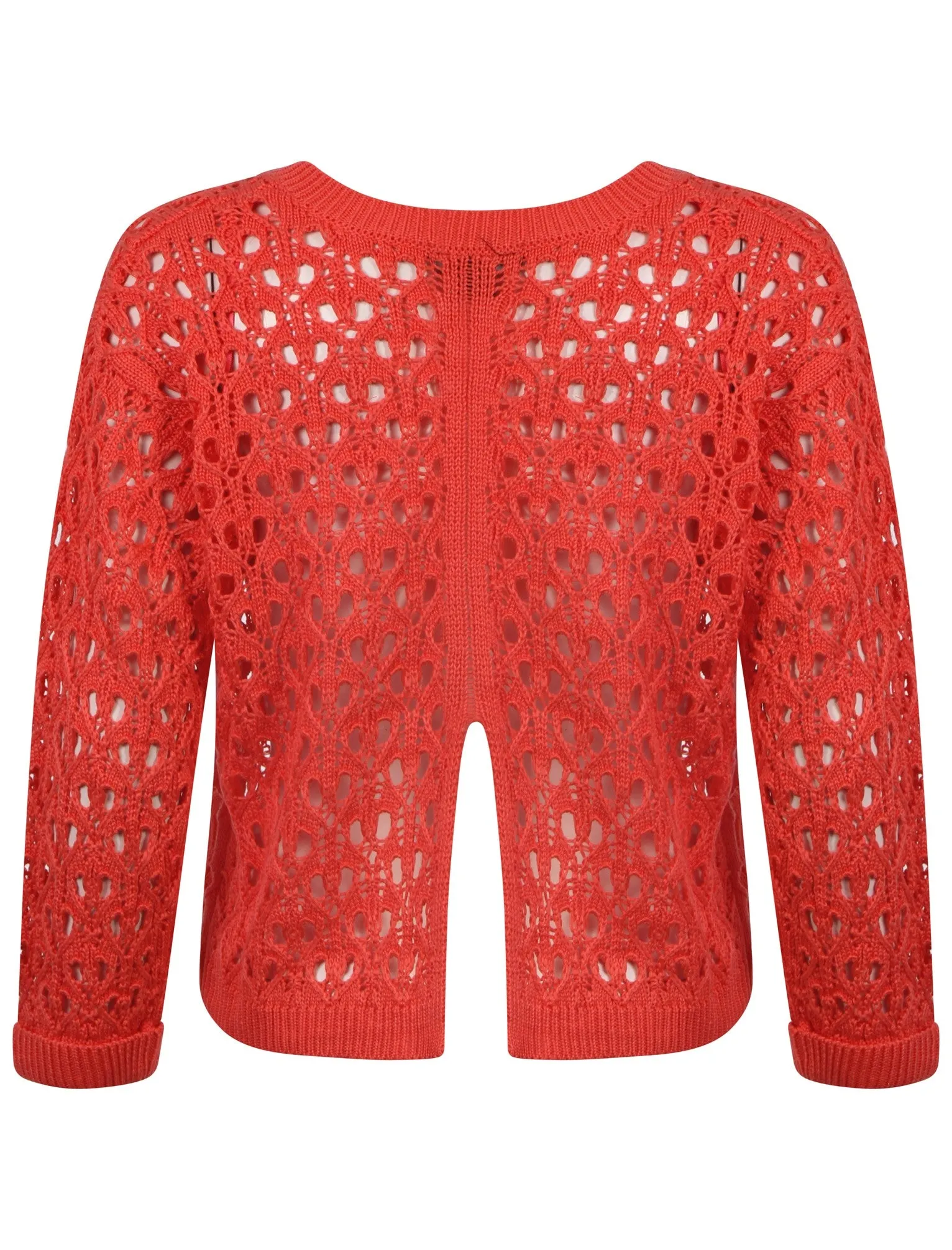 Amara Reya Jerry orange lace knit jumper