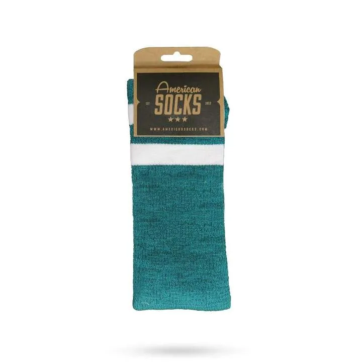 American Socks Turquoise Noise - Mid High