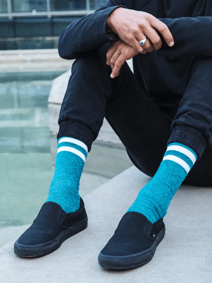 American Socks Turquoise Noise - Mid High