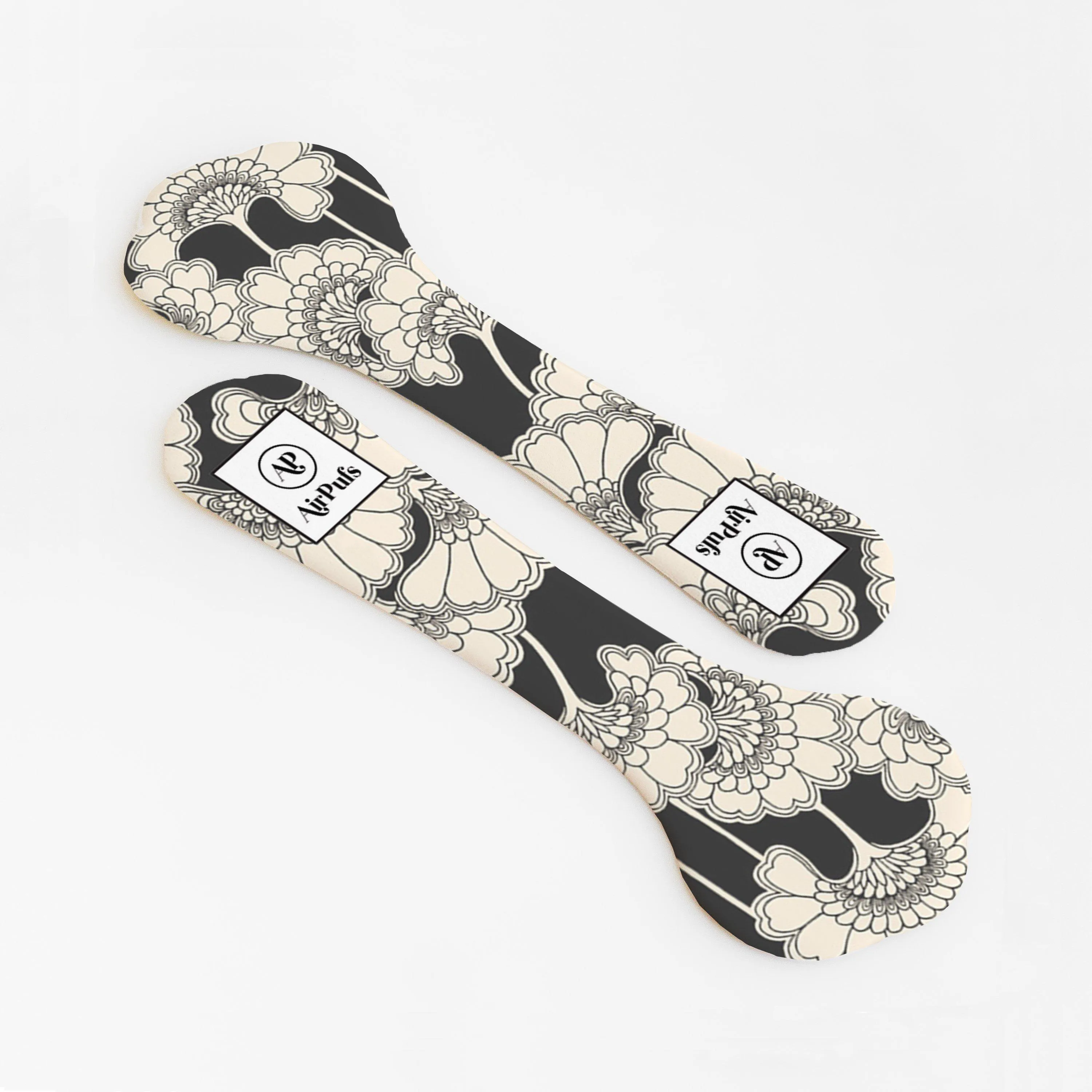 Art Deco Florals (Black)