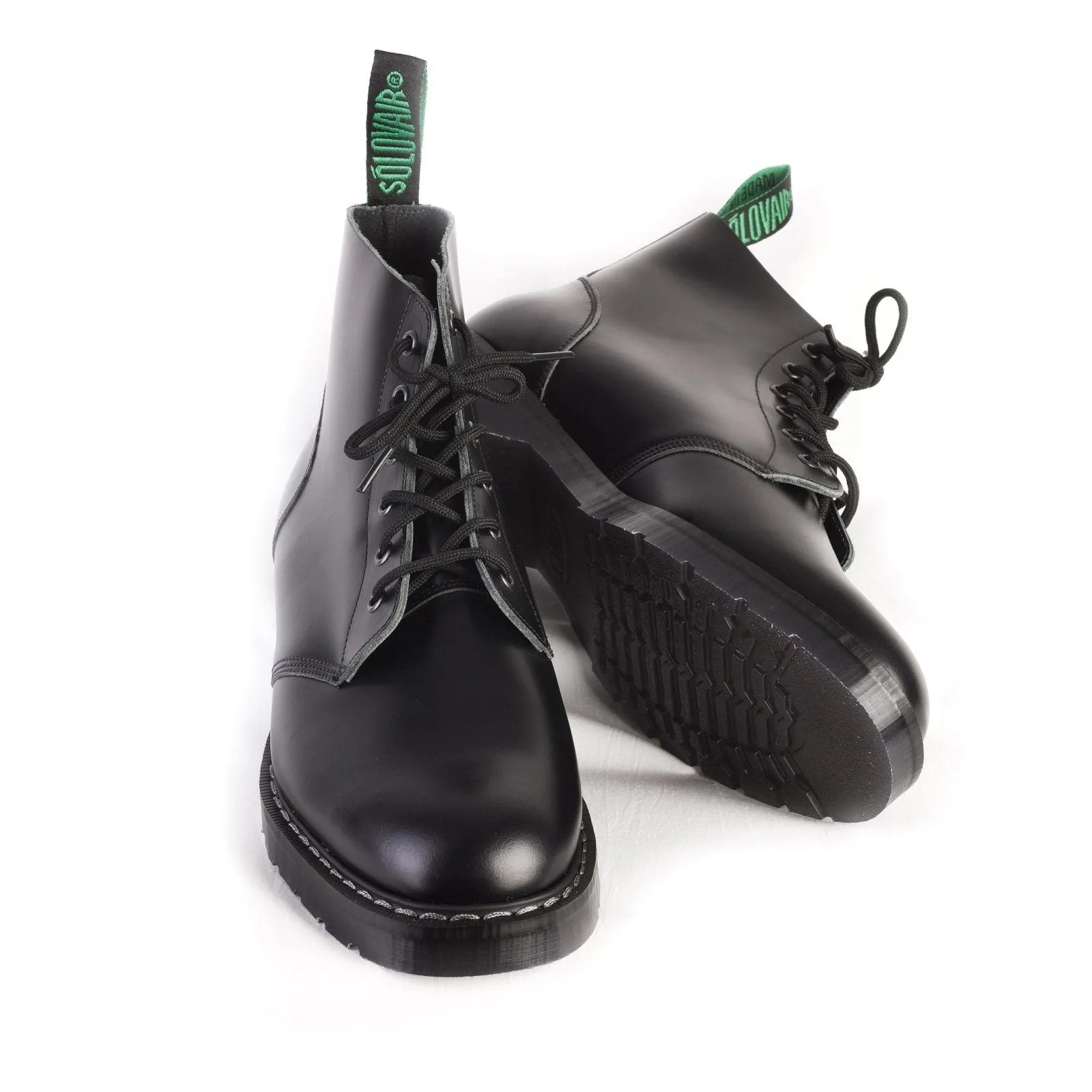 ASTRONAUT DERBY BOOT | 6 Eye Hi Shine | Black