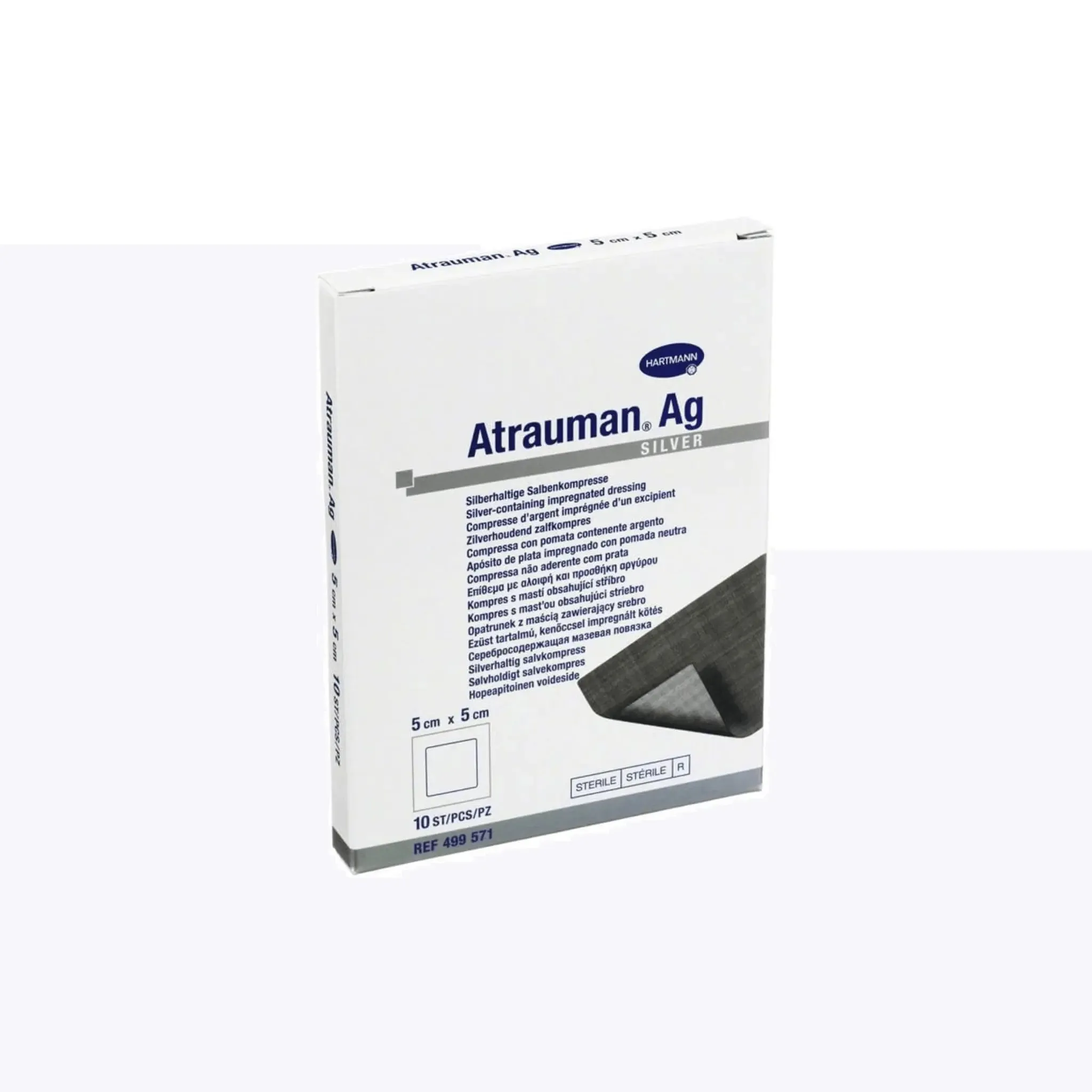 Atrauman Ag Antibacterial Silver Dressing For Wound Care 5 x 5cm