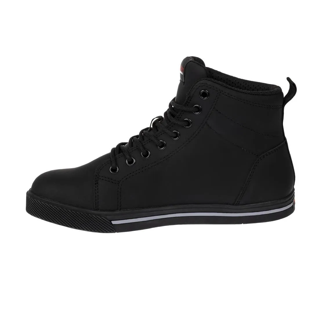 BA061-43 Slipbuster Recycled Microfibre Safety Hi Top Boots Matte Black 43