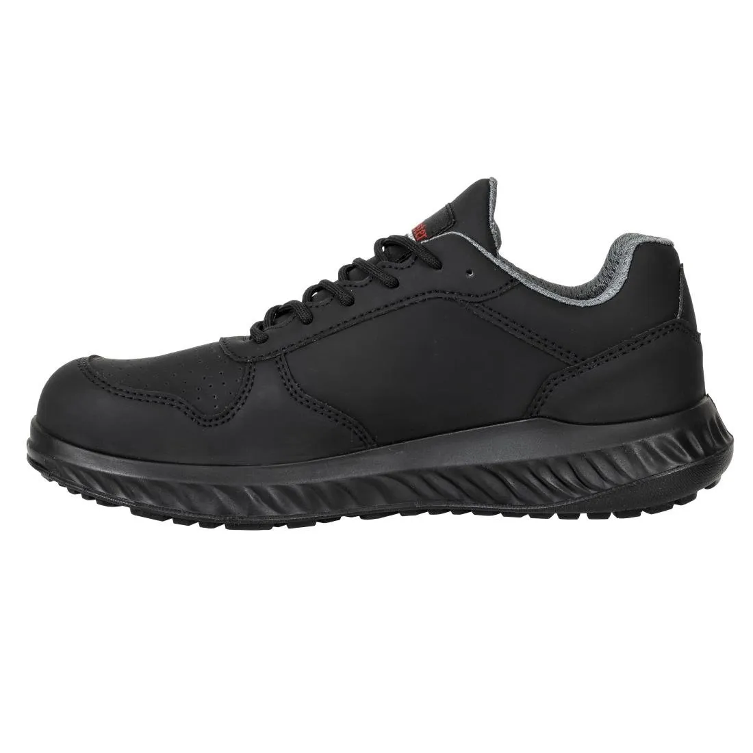 BA063-42 Slipbuster Recycled Microfibre Trainers Matte Black 42