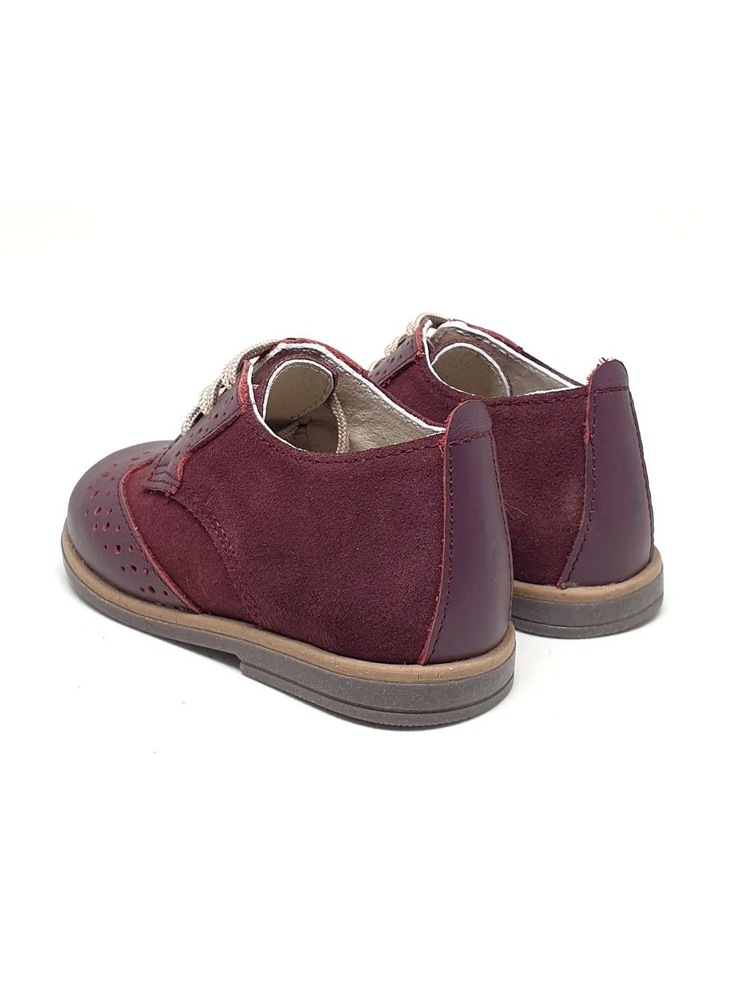 Baby Shoes Moccasins for boy - Burgundy