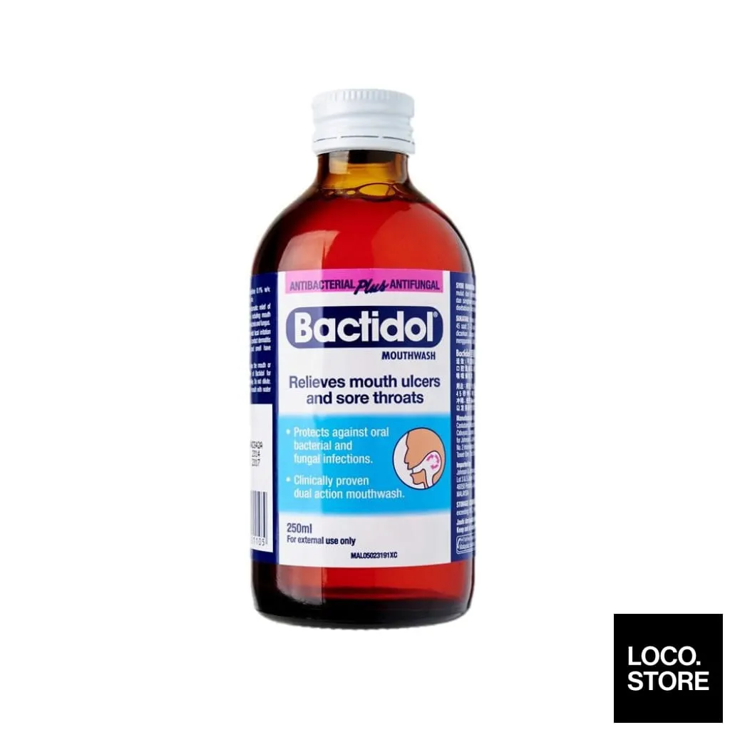 Bactidol Antiseptic Liquid Mouthwash 250ml