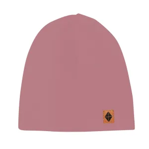 Bamboo Jersey Beanie in Dusty Rose