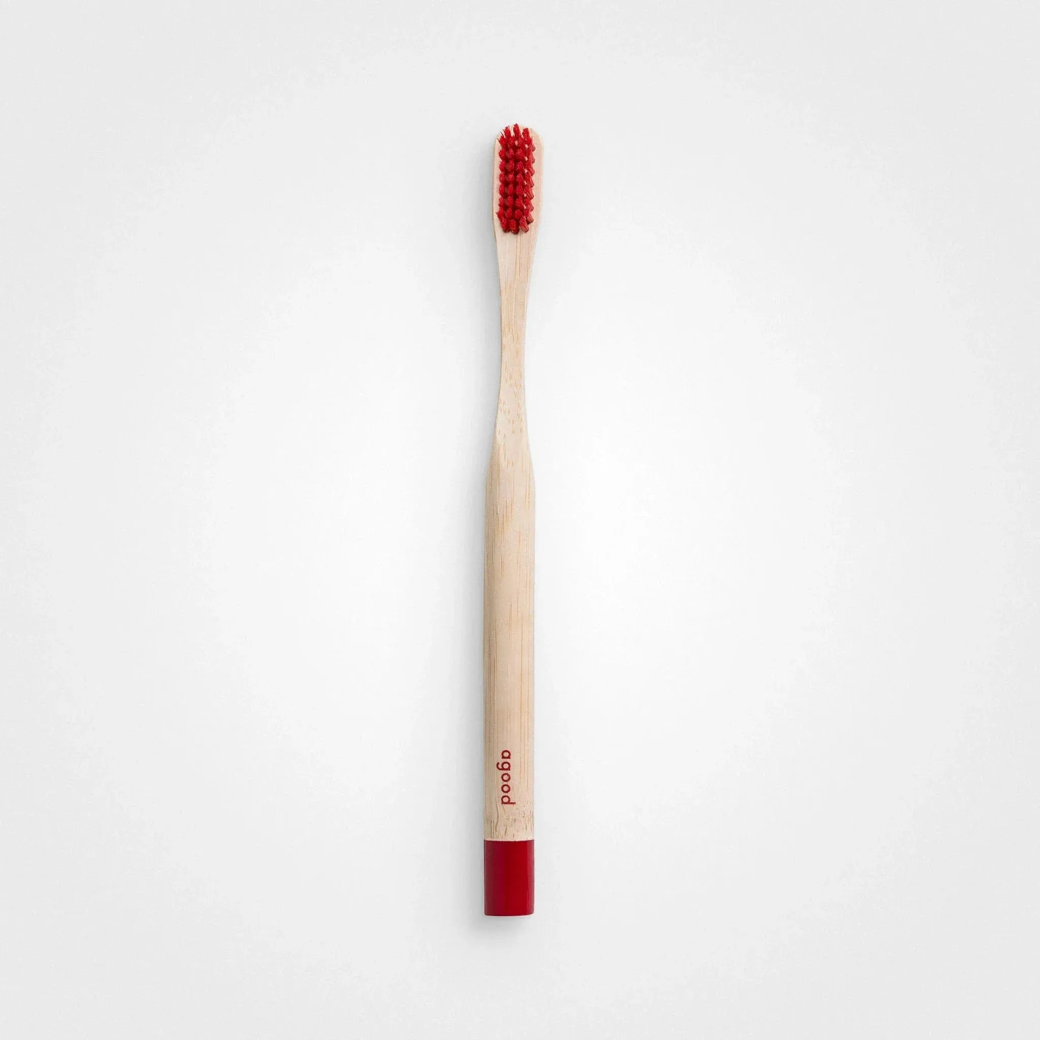 Bamboo Toothbrush, Adult, Red