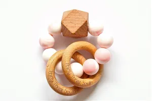 Barcelona Teether - Pink Marble