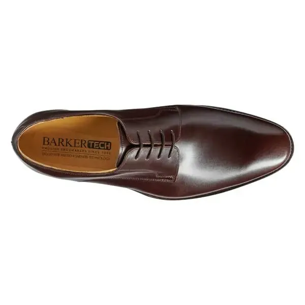 BARKER Ellon Shoes - Mens Derby Shoes - Dark Walnut Calf