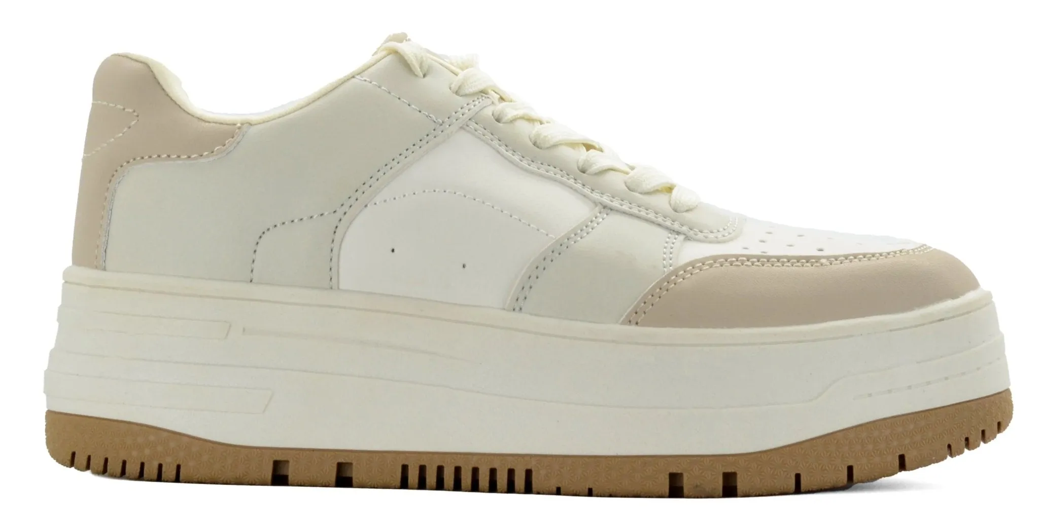 BERSHKA Contrast platform sneakers