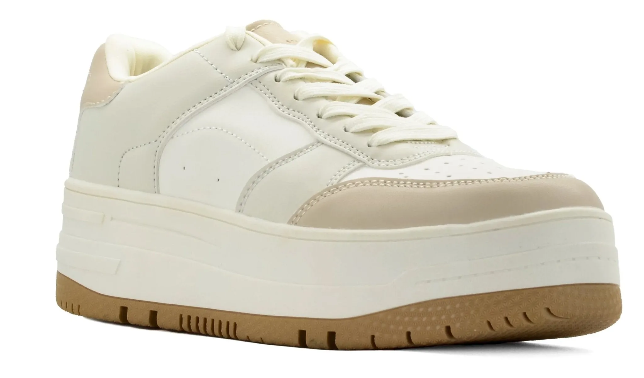 BERSHKA Contrast platform sneakers