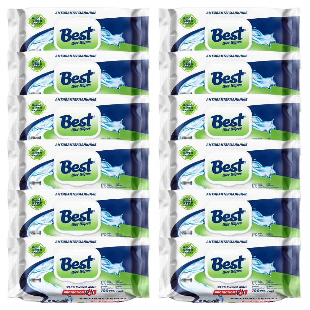 Best Antibacterial Wet Wipes 100pcs