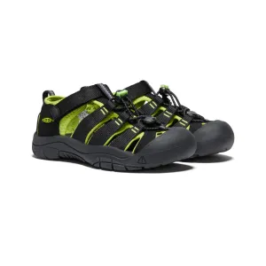 Big Kid's Keen Newport H2 Color: Black/ Lime Green