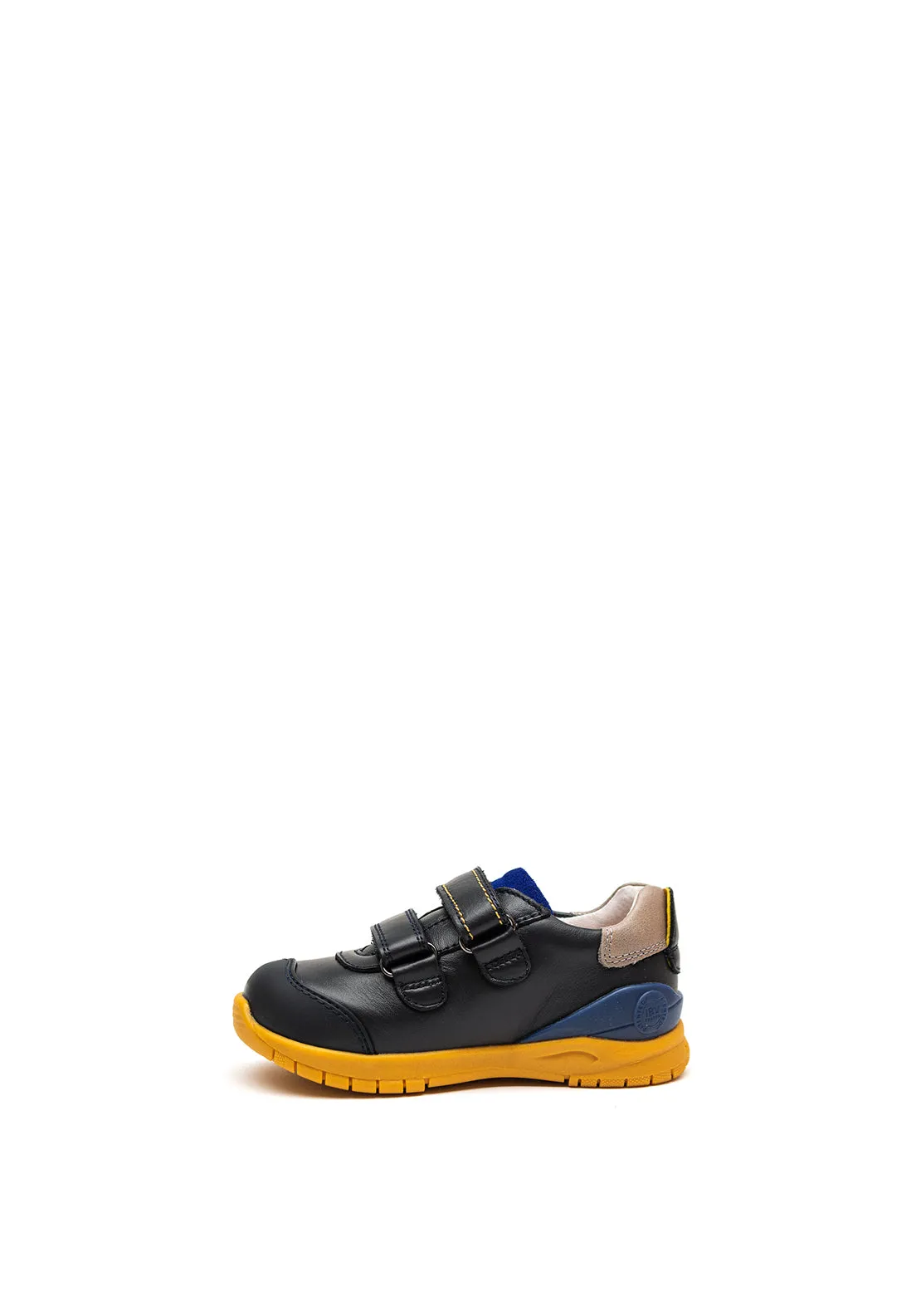 Biomecanics Boys 221126 Velcro Shoes, Navy & Mustard