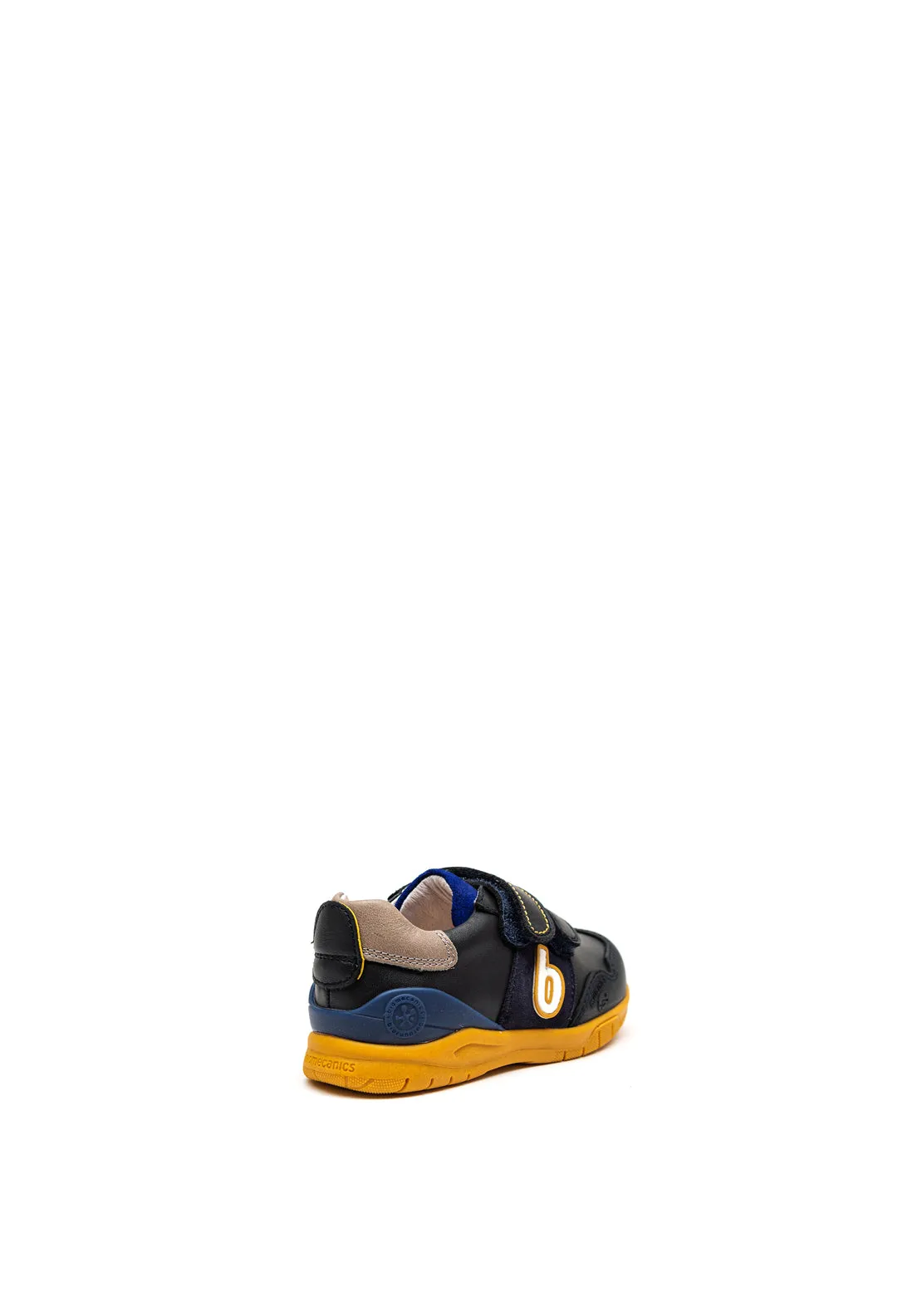 Biomecanics Boys 221126 Velcro Shoes, Navy & Mustard