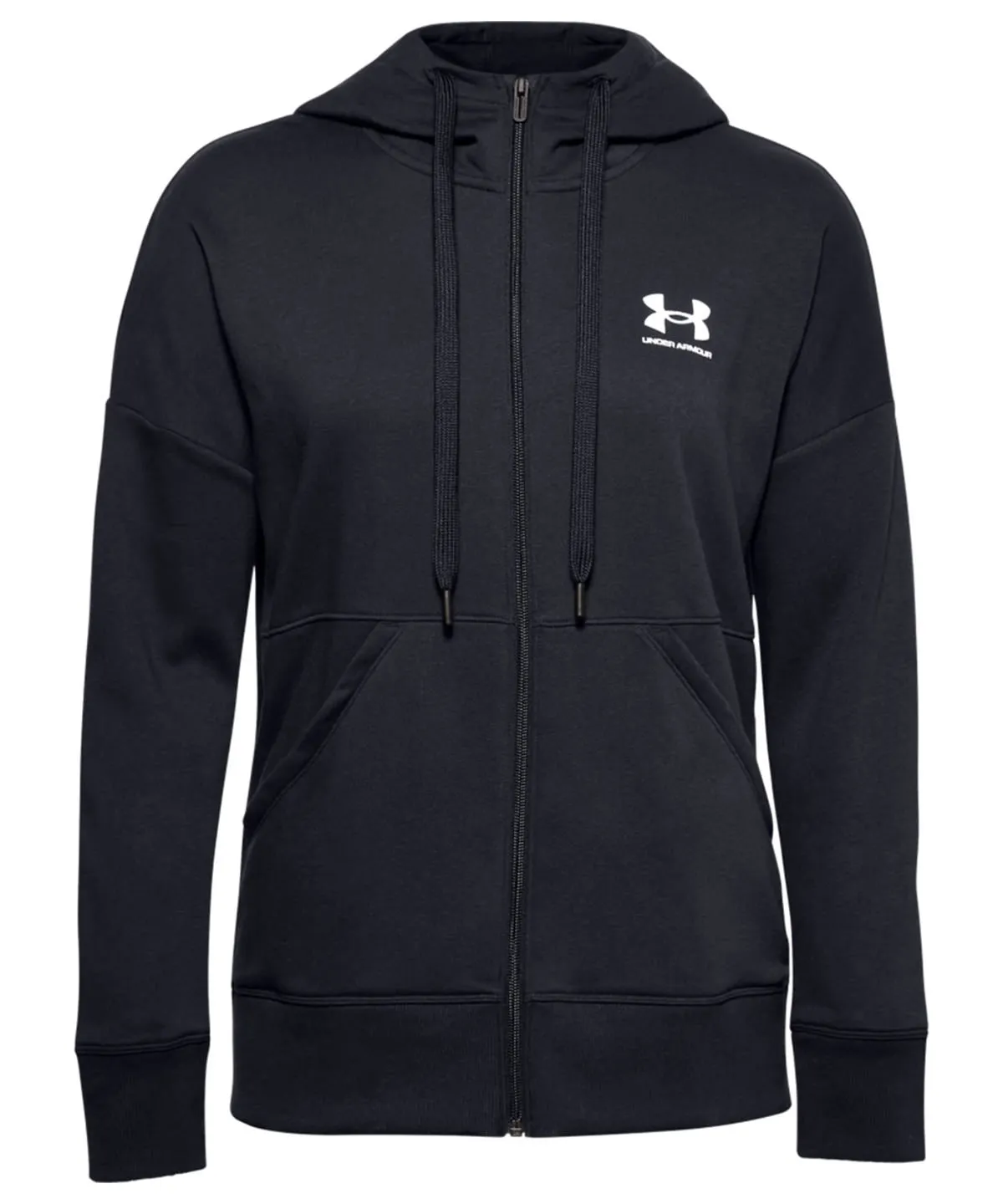 Black/White/White - Women’s Rival fleece full-zip hoodie