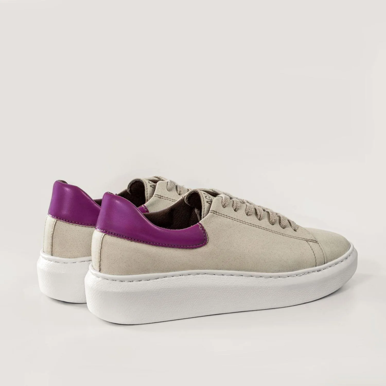 Blanka Women's Apple & Corn Leather Vegan Sneakers | Purple