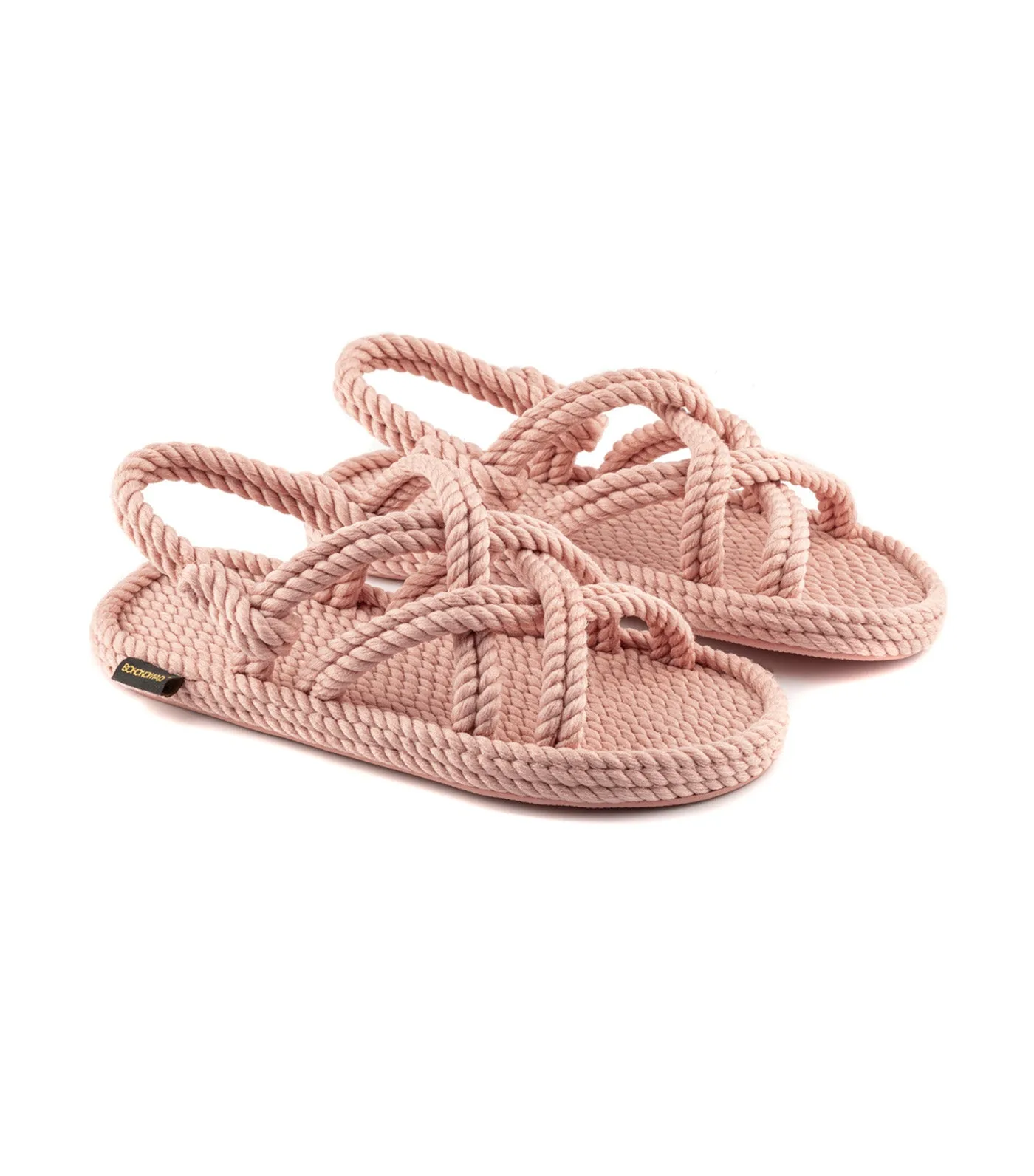 Bodrum Rope Sandals Pastel Pink