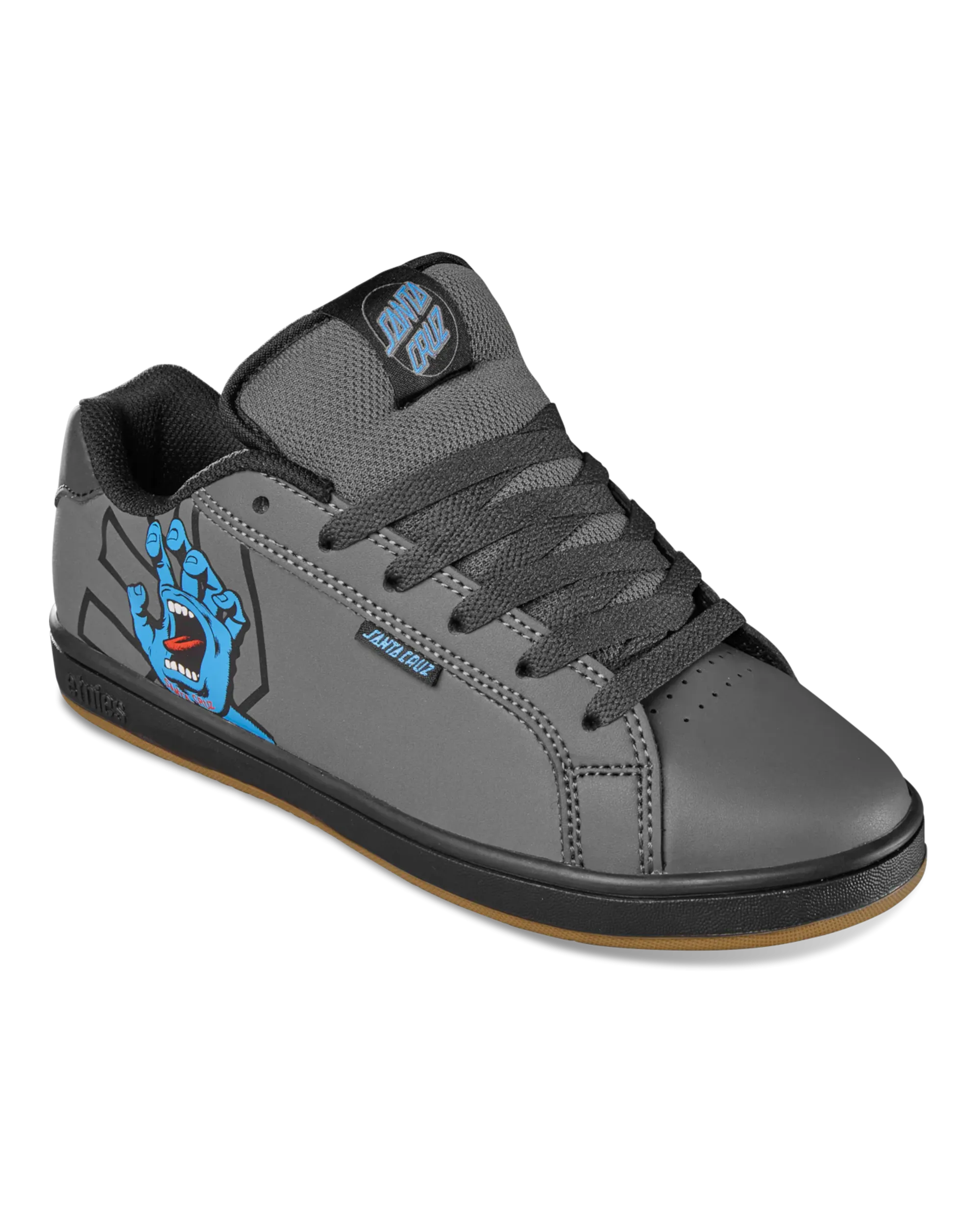 Boys Fader X Santa Cruz Shoes in Dark Grey & Black