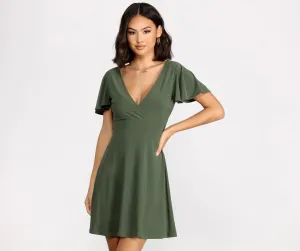 Breeze On By A-Line Mini Dress