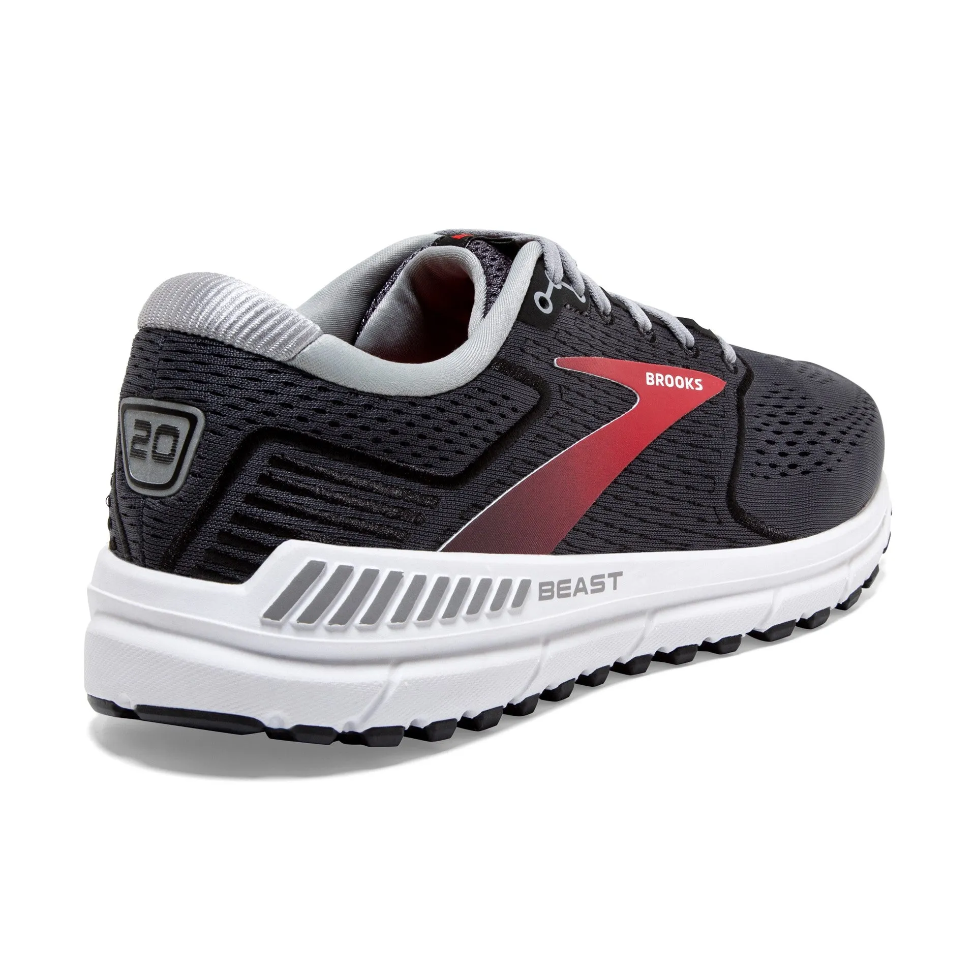 Brooks Beast 20 Blackened Pearl Black Red Men's