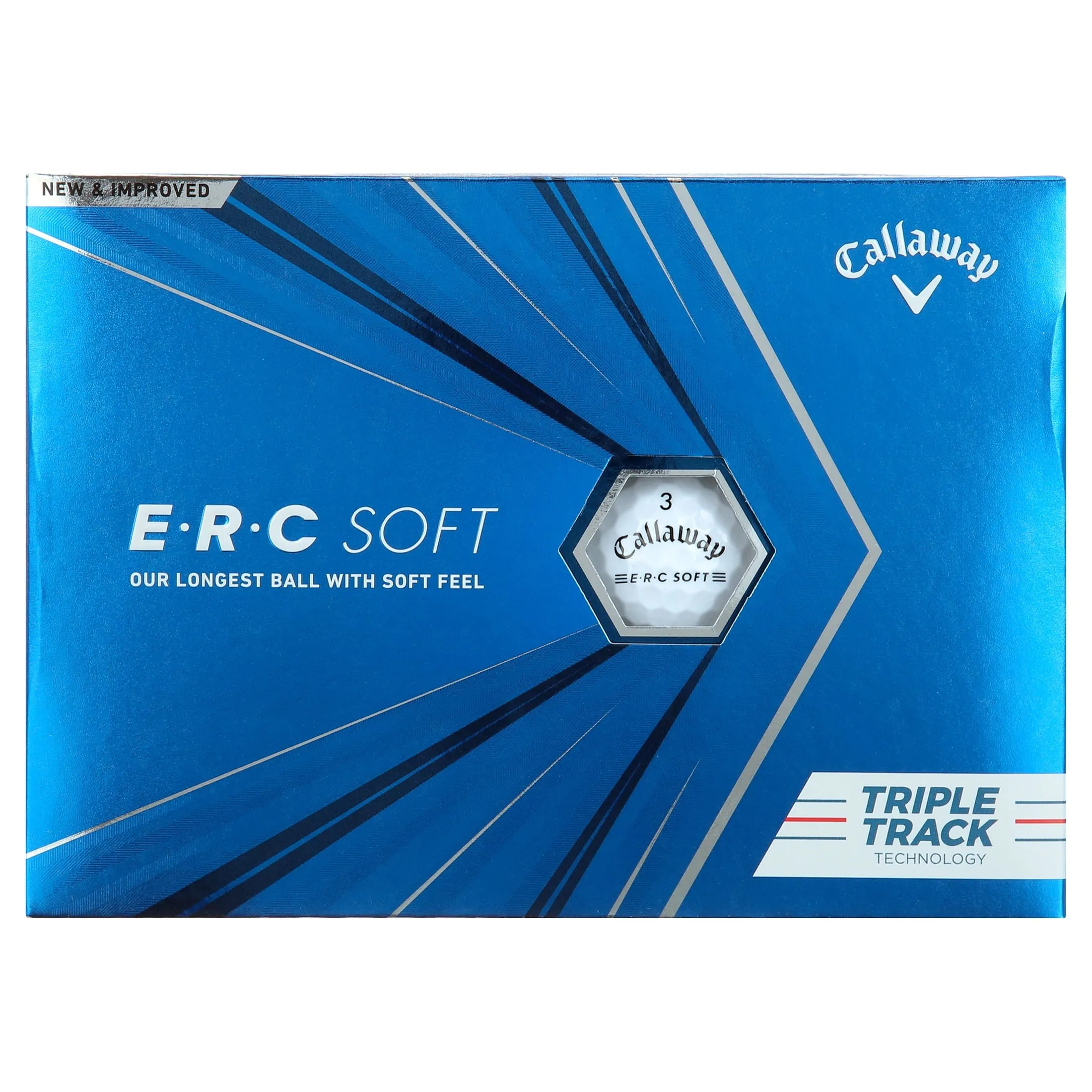 Callaway ERC Soft 2021 Golf Balls, White, 12 Pack