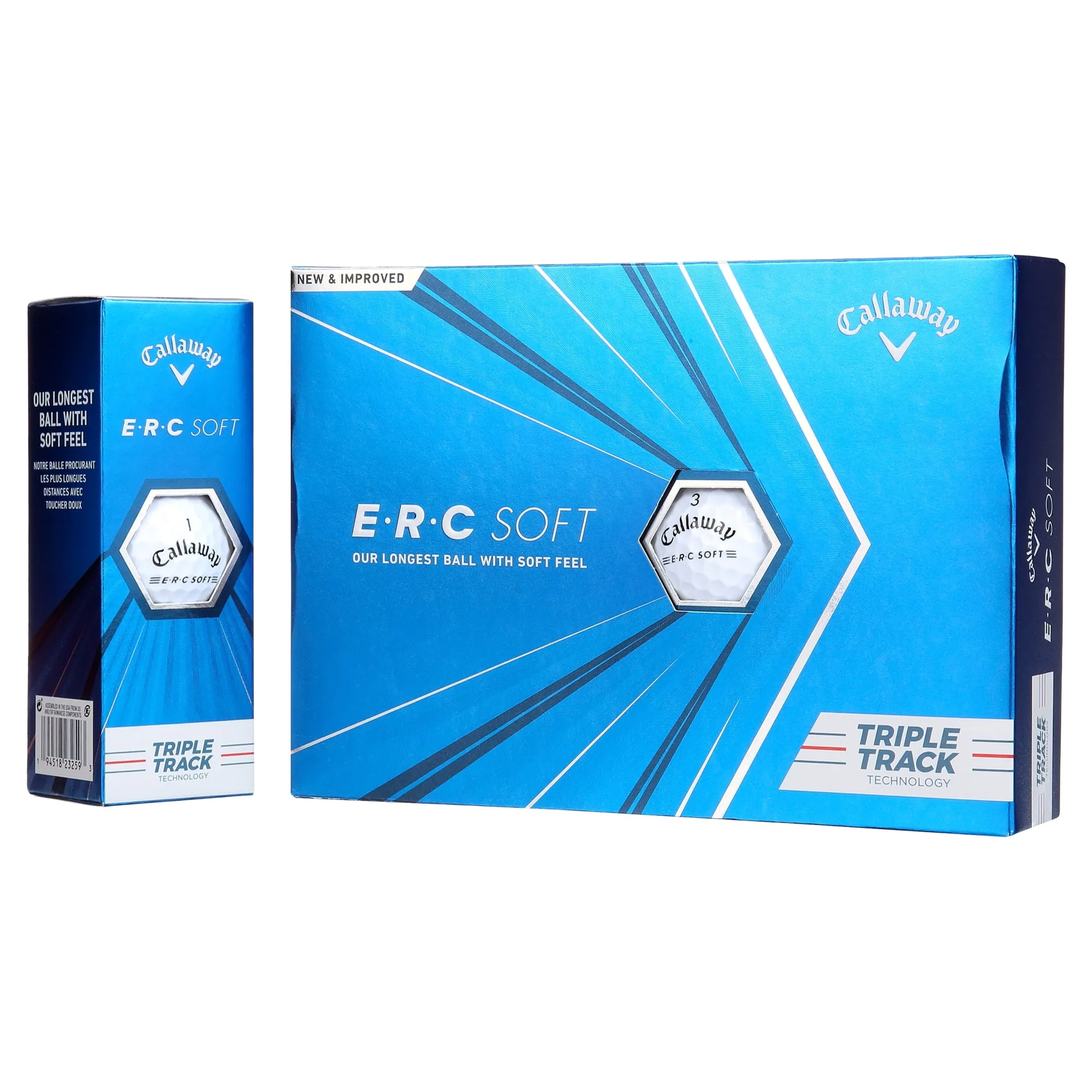 Callaway ERC Soft 2021 Golf Balls, White, 12 Pack