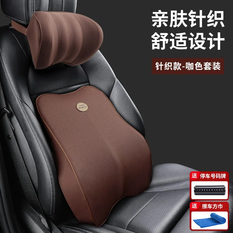 Car lumbar support cushion backrest seat pillow for driver 	 							        							High-density cotton core breathable fabric relieves fatigue