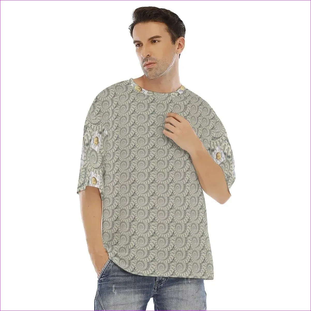 Cash Men's Drop Shoulder T-shirt With Short Sleeve