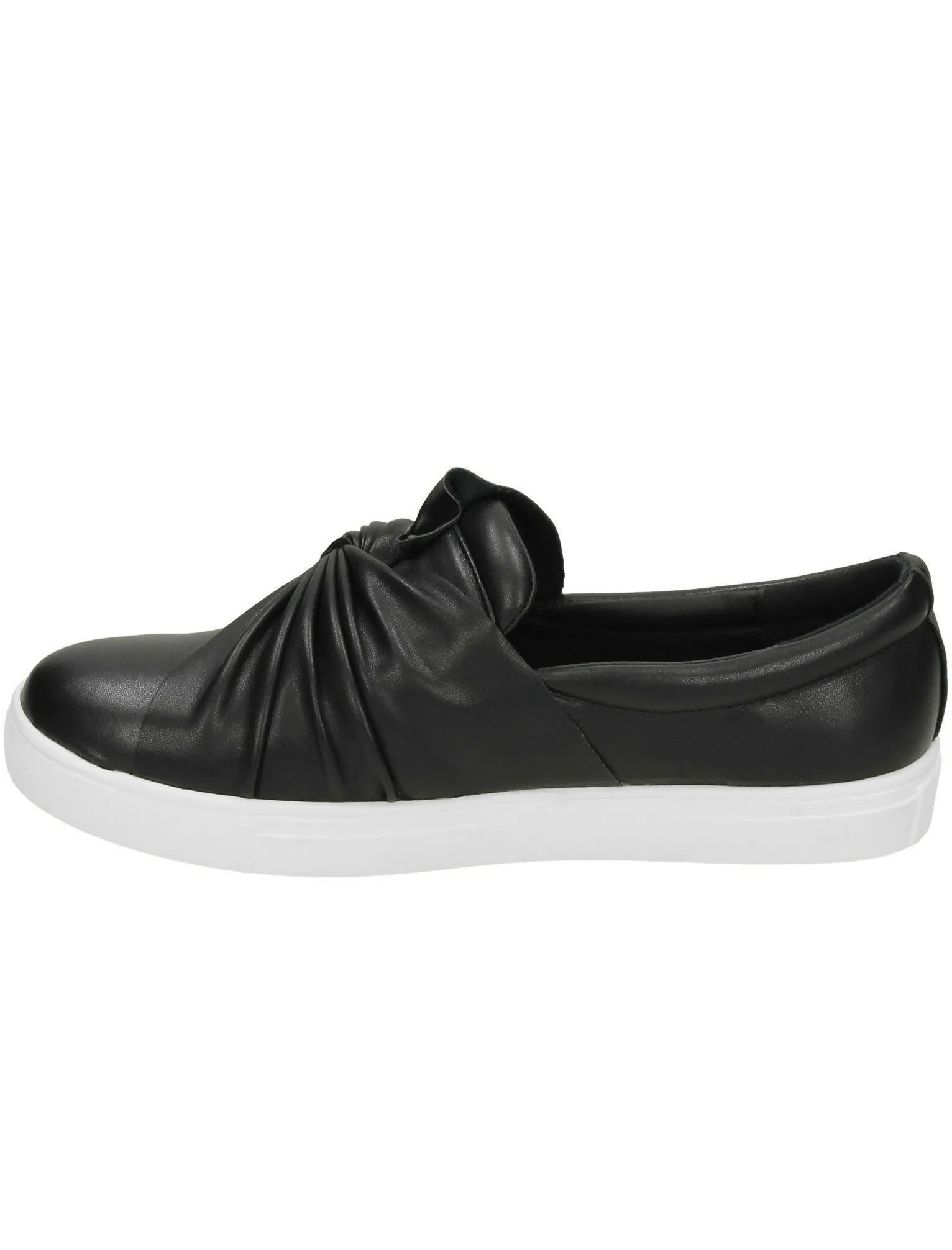 Casula Twist Vamp Slip On Plimsolls in Black