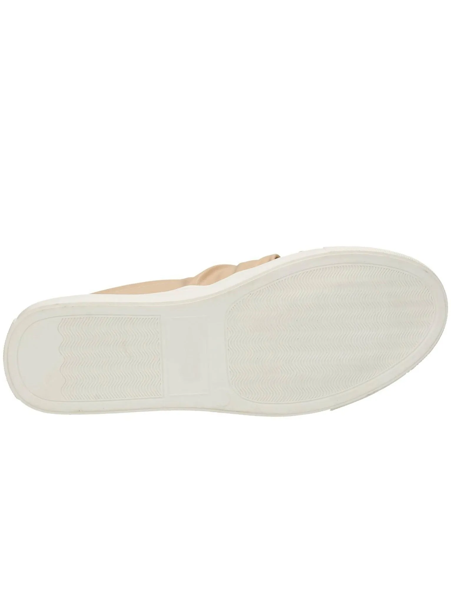 Casula Twist Vamp Slip On Plimsolls in Nude