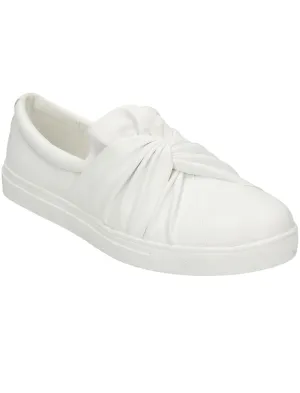 Casula Twist Vamp Slip On Plimsolls in White