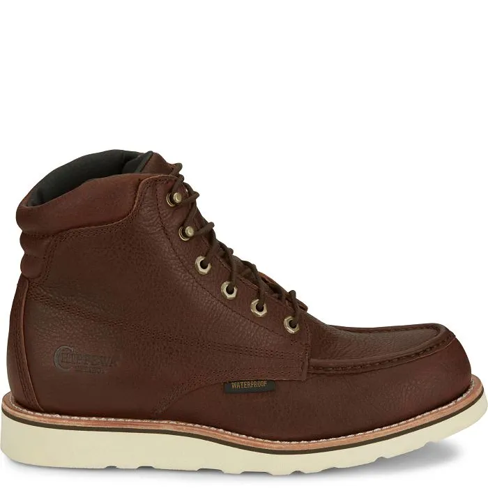 Chippewa Men's Edge Walker 6" Moc Toe WP Lace Up Work Boot - 25341