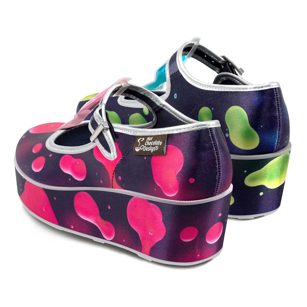 Chocolaticas® Lava Lamp Women's Mary Jane Platform