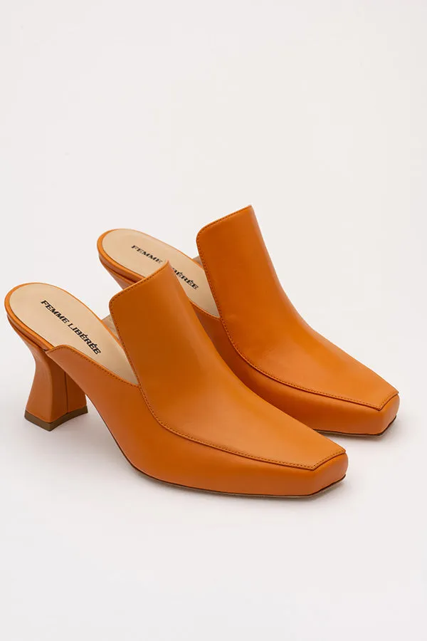 Claudia Brown Mule Shoes