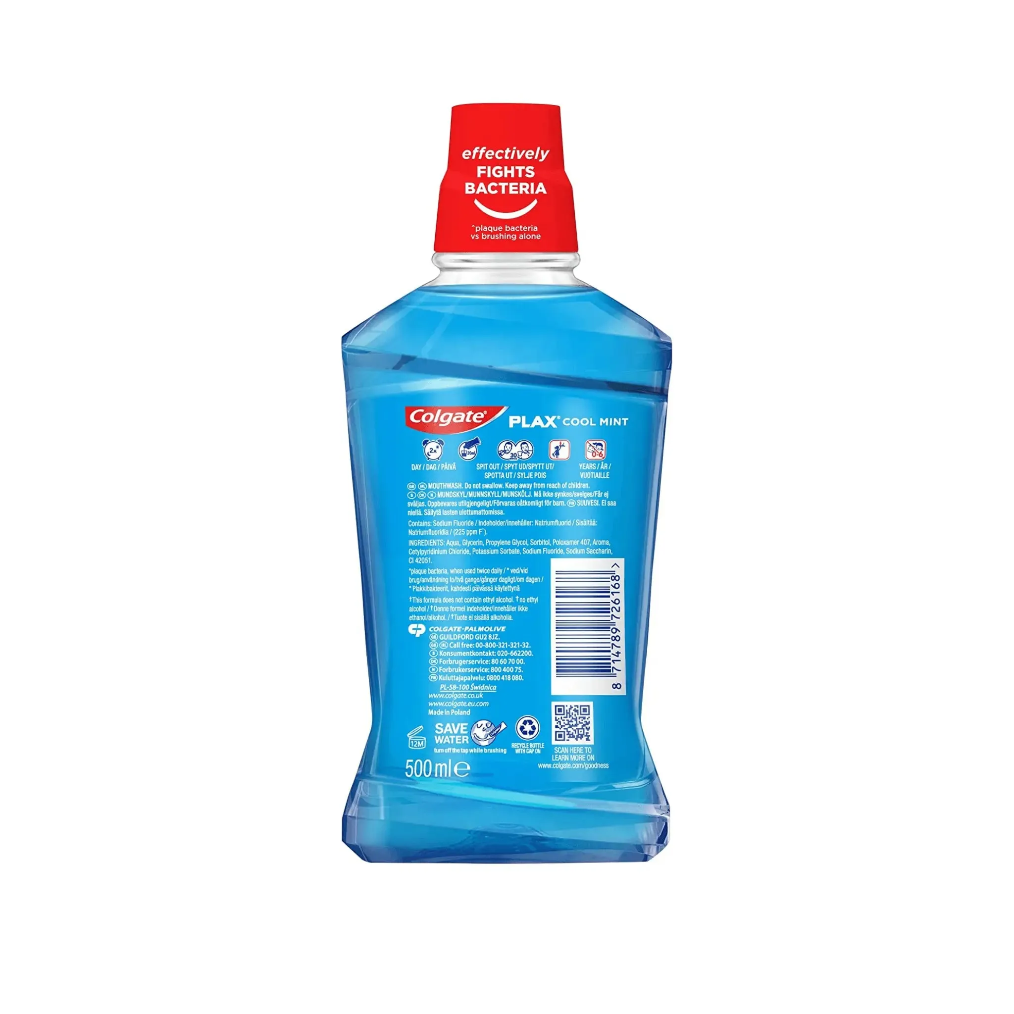 Colgate Plax Mouthwash Cool Mint Mouthwash 500ml